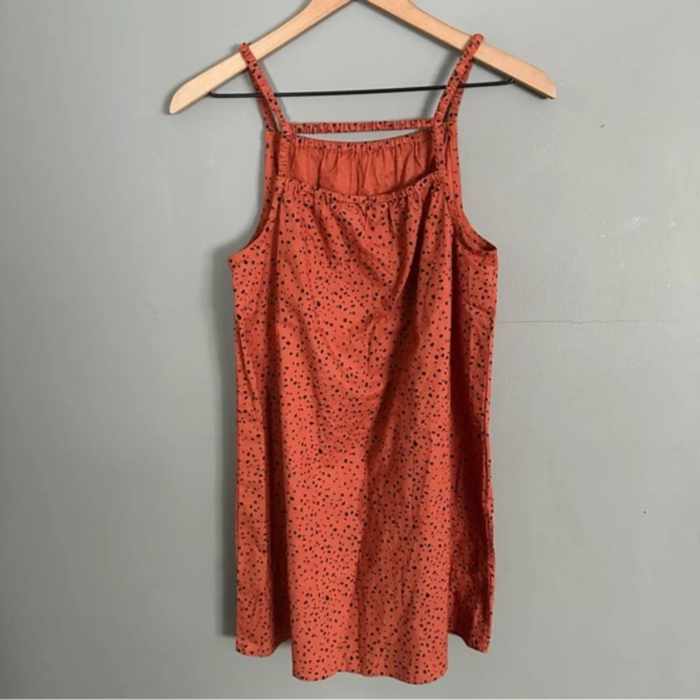 H&M Girl's Elastic Stretch Straps | Rust Orange +‎ Black Splatters